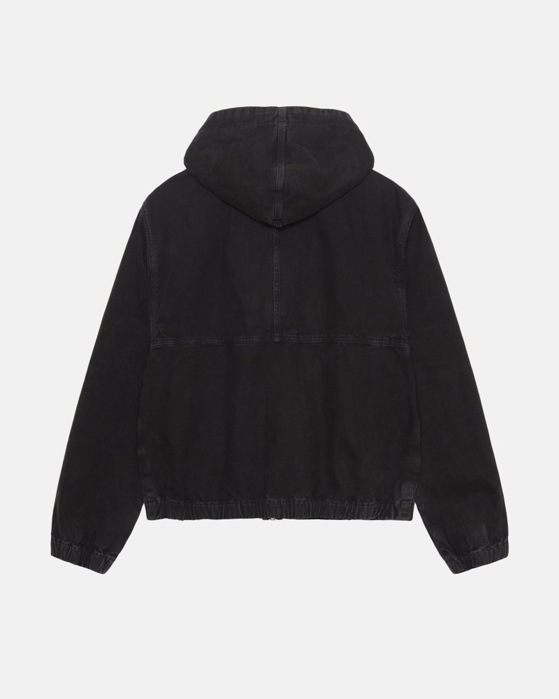 Long Sleeve Outerwear Stüssy Travail Jacket Insulated Tela Noir | AO53-L3-XR