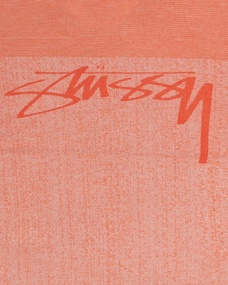 Long Sleeve Sweater Stüssy Engineered Panel Pull Orange | XQ15-R2-BL