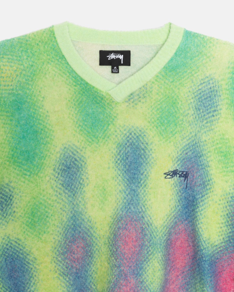 Long Sleeve Sweater Stüssy Gradient Dot Brushed Pull Multi | PV81-V3-CF