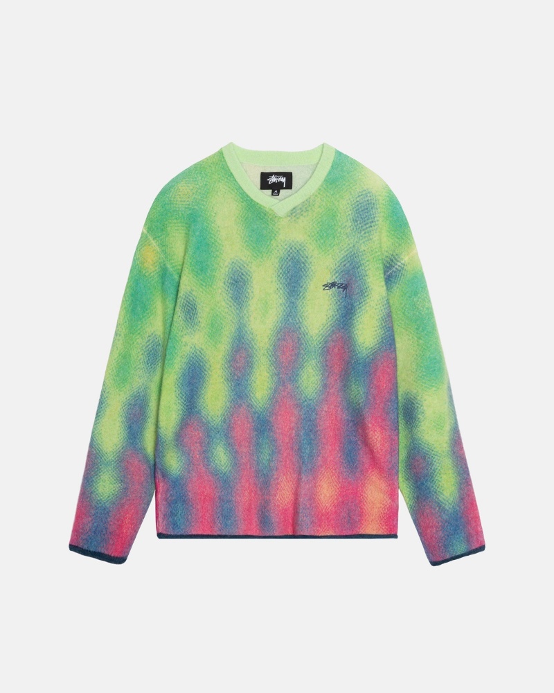 Long Sleeve Sweater Stüssy Gradient Dot Brushed Pull Multi | PV81-V3-CF