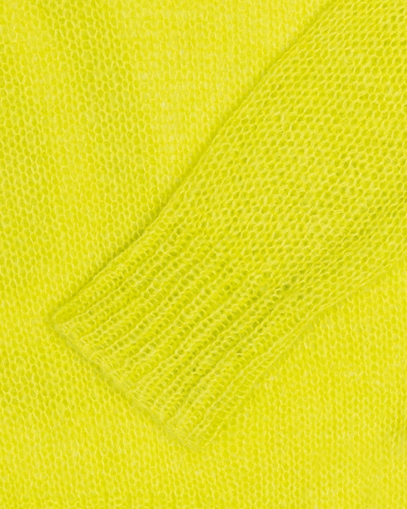 Long Sleeve Sweater Stüssy S Loose Knit Pull Lime | AP73-B1-CD