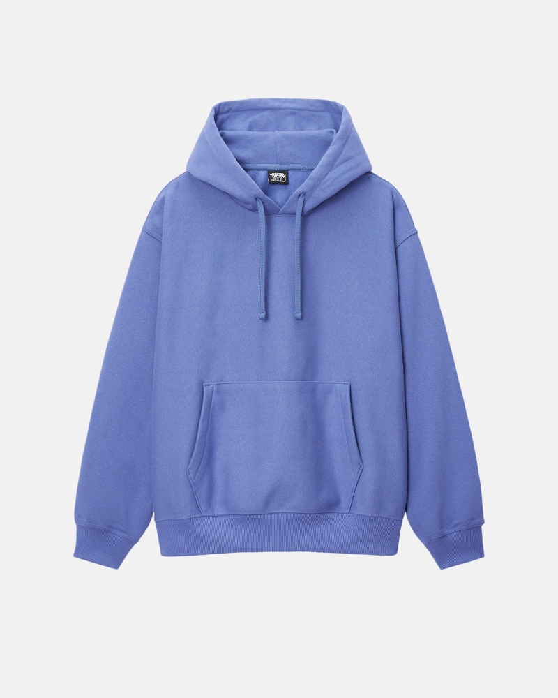 Long Sleeve Sweatshirt Stüssy Back Hoodie Applique Hoodie Storm | IL33-Y3-AL