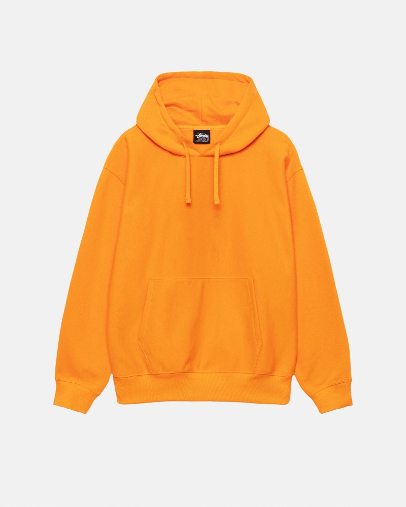 Long Sleeve Sweatshirt Stüssy Back Hoodie Applique Hoodie Tangerine | ZV00-N4-ZM