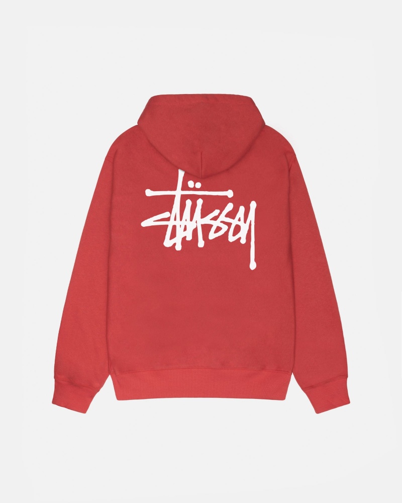 Long Sleeve Sweatshirt Stüssy Basic Stussy Hoodie Pepper | AF29-N2-LT