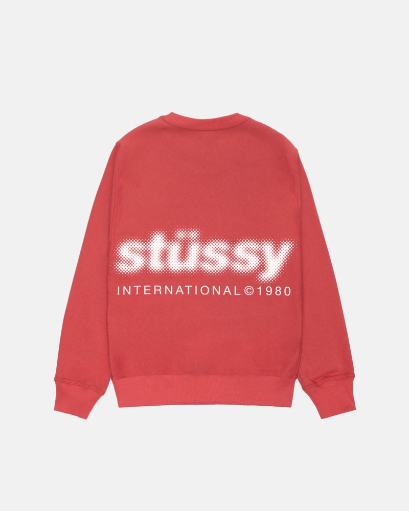 Long Sleeve Sweatshirt Stüssy Blur Crew Pepper | DO41-I6-OT