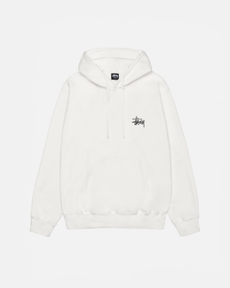 Long Sleeve Sweatshirt Stüssy Built Tough Hoodie Pigment Dyed Natural | WE30-Z6-BI