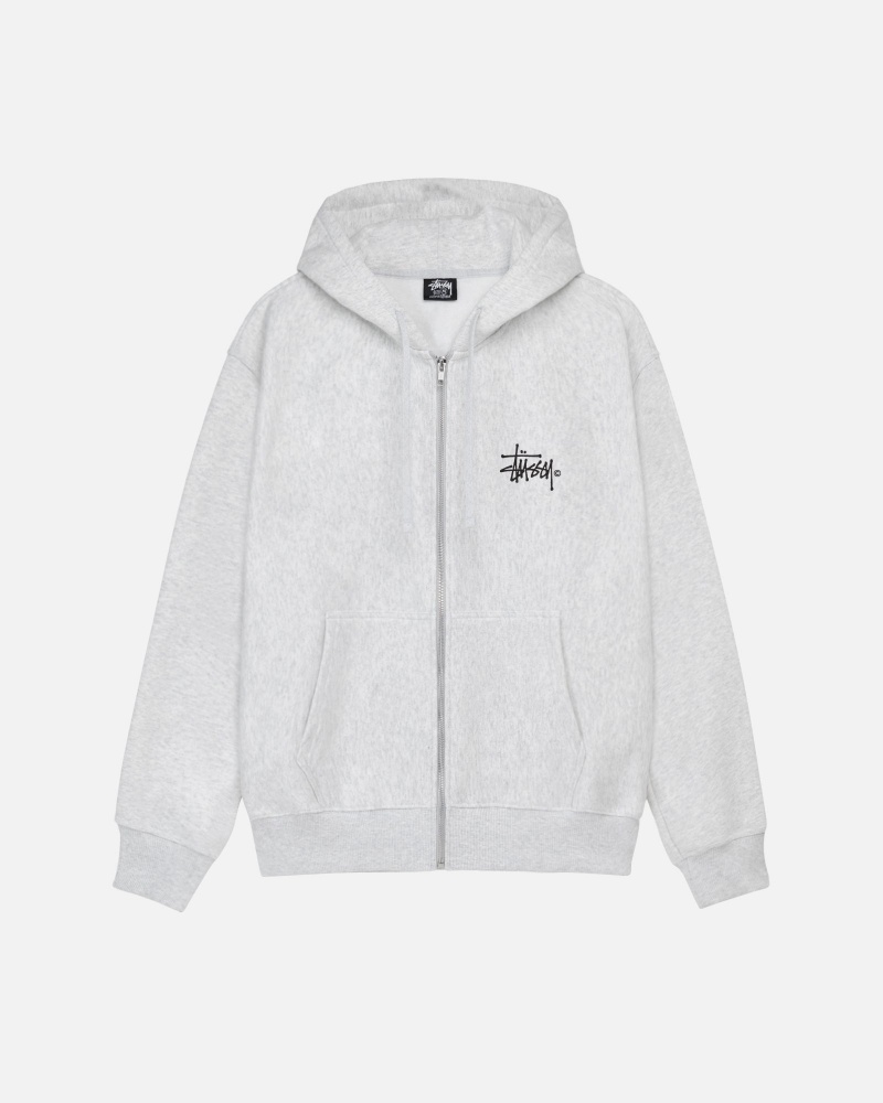 Long Sleeve Sweatshirt Stüssy Ist Venus Zip Hoodie Ash Heather | OG52-K9-SK