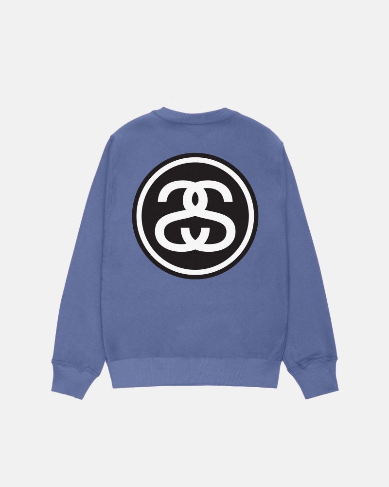 Long Sleeve Sweatshirt Stüssy SS-Link Crew Storm | AG70-O1-LD