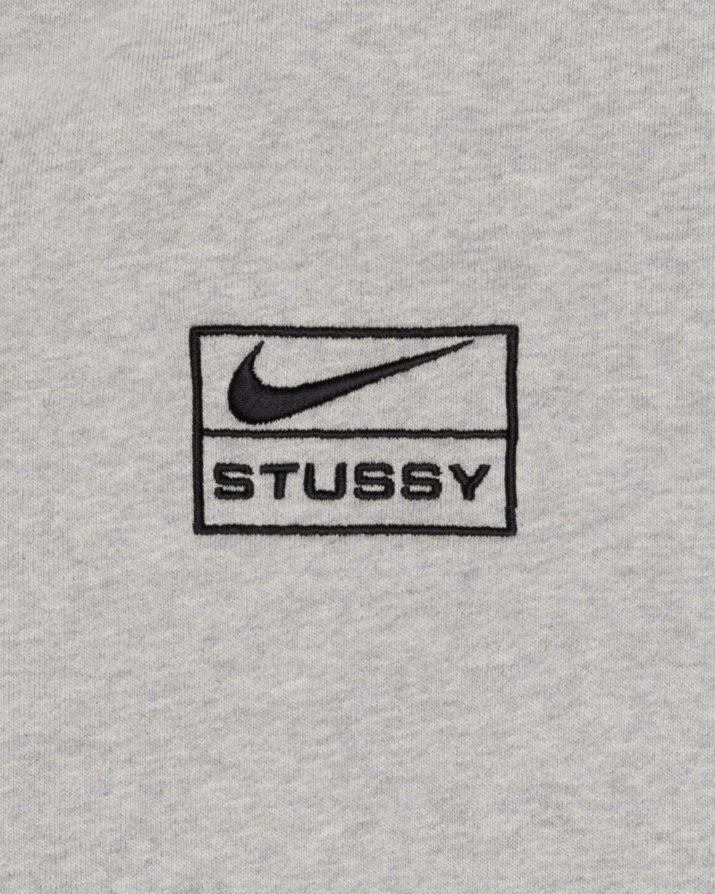 Long Sleeve Sweatshirt Stüssy & Nike Fleece Zip Hoodie Grise | VT14-G8-JD