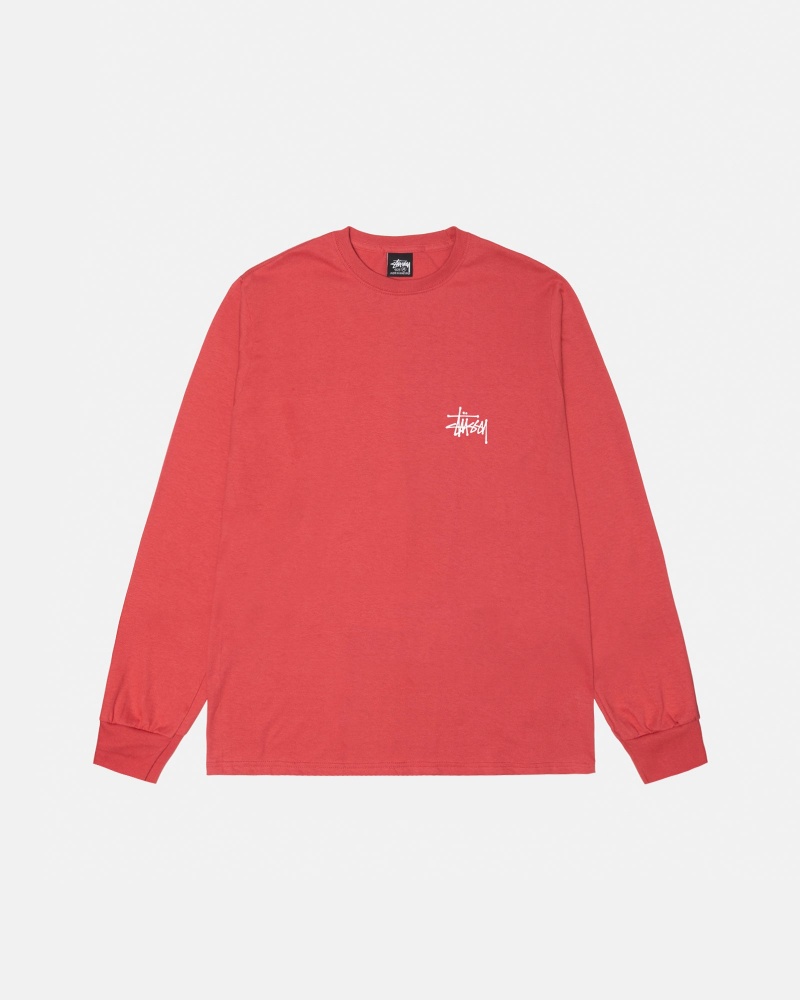 Long Sleeve T-Shirt Stüssy Basic Stussy LS Tee Pepper | WH44-B1-DG