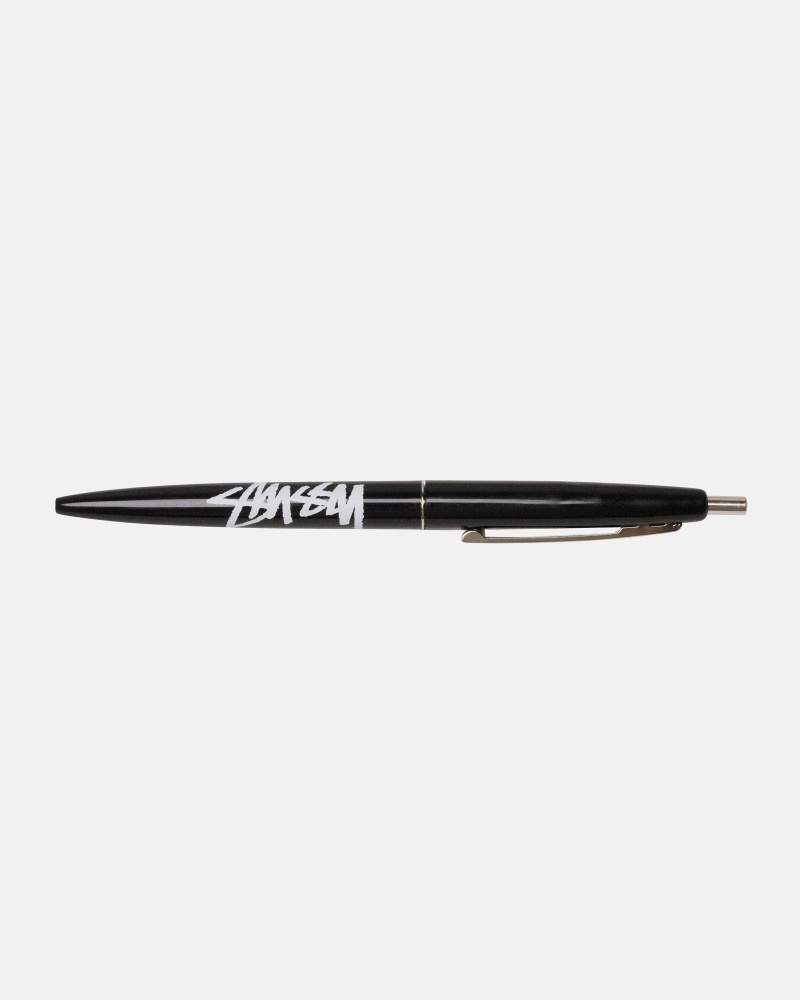 Novelty Home Stüssy Bic Clip Pen Noir | GV54-Q5-MH