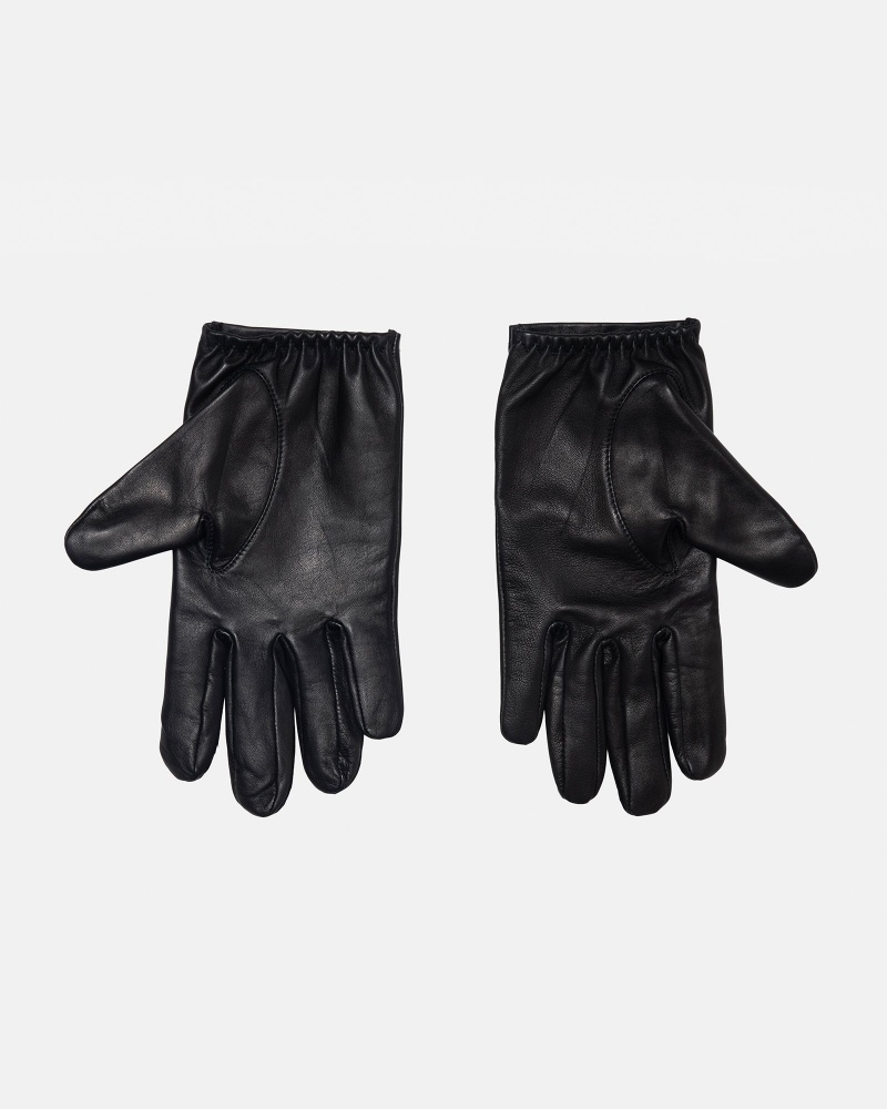 Novelty Home Stüssy Ss Link Cuir Gloves Noir | GX18-I5-QZ