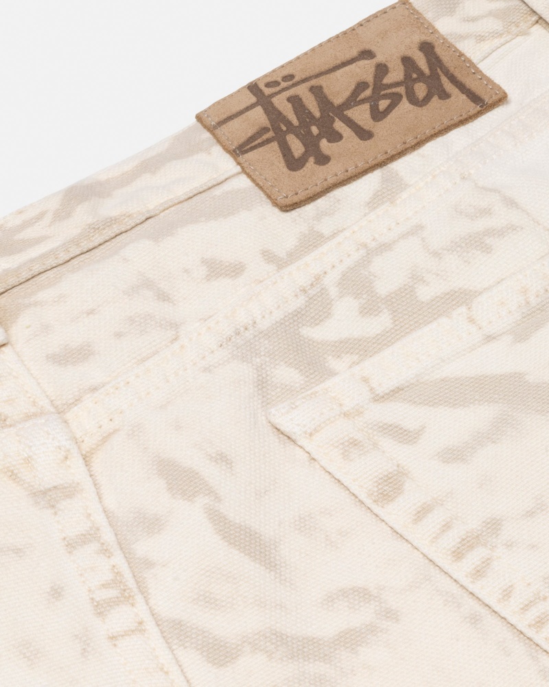 Pantalon Stüssy Big Ol' Jean Distressed Tela Kaki | QY75-V1-XM