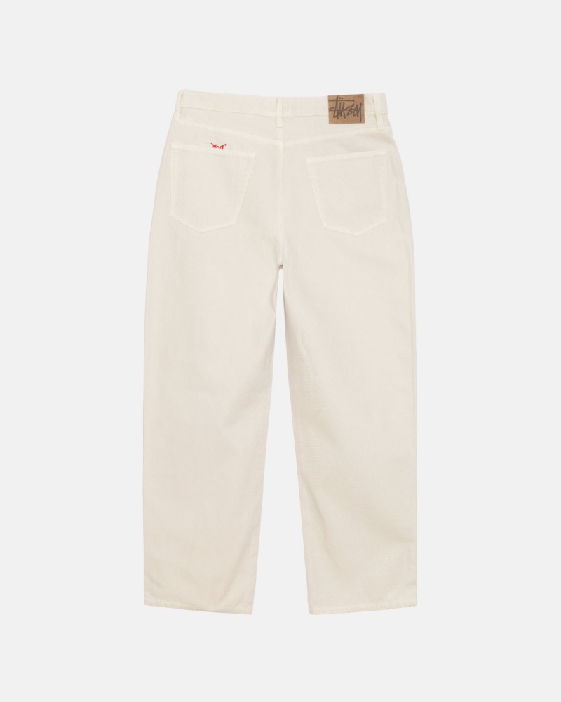 Pantalon Stüssy Big Ol' Jean Washed Tela Bone | RB20-X2-RK