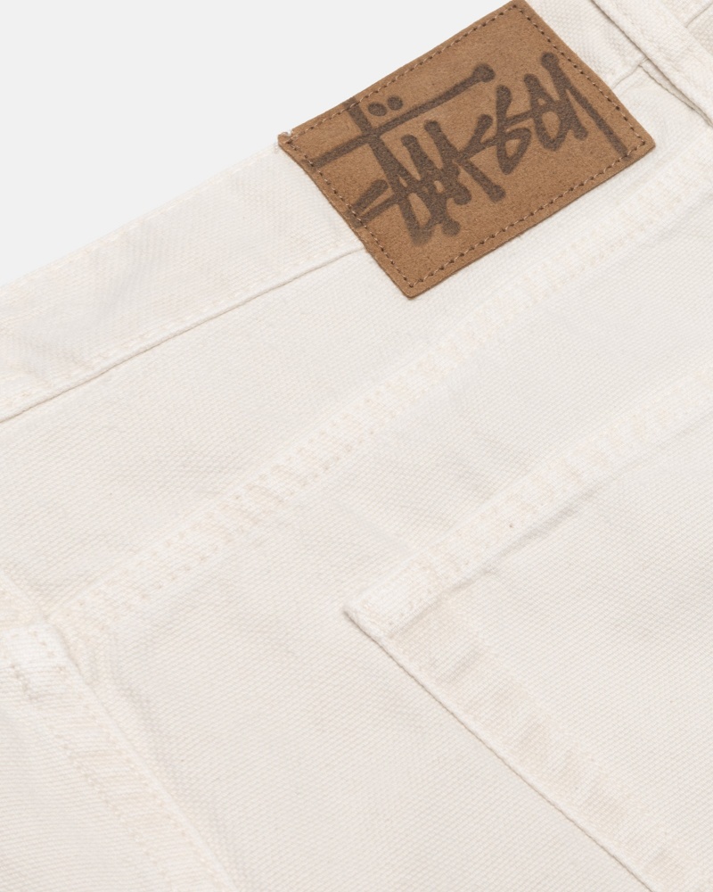 Pantalon Stüssy Big Ol' Jean Washed Tela Bone | RB20-X2-RK