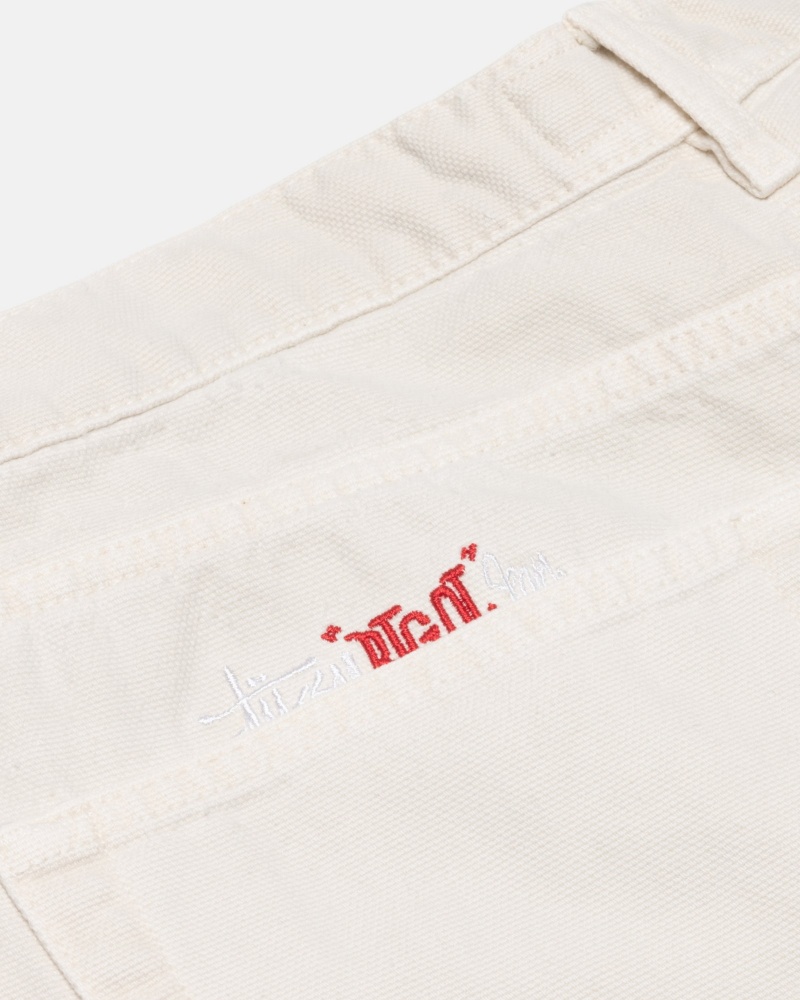 Pantalon Stüssy Big Ol' Jean Washed Tela Bone | RB20-X2-RK