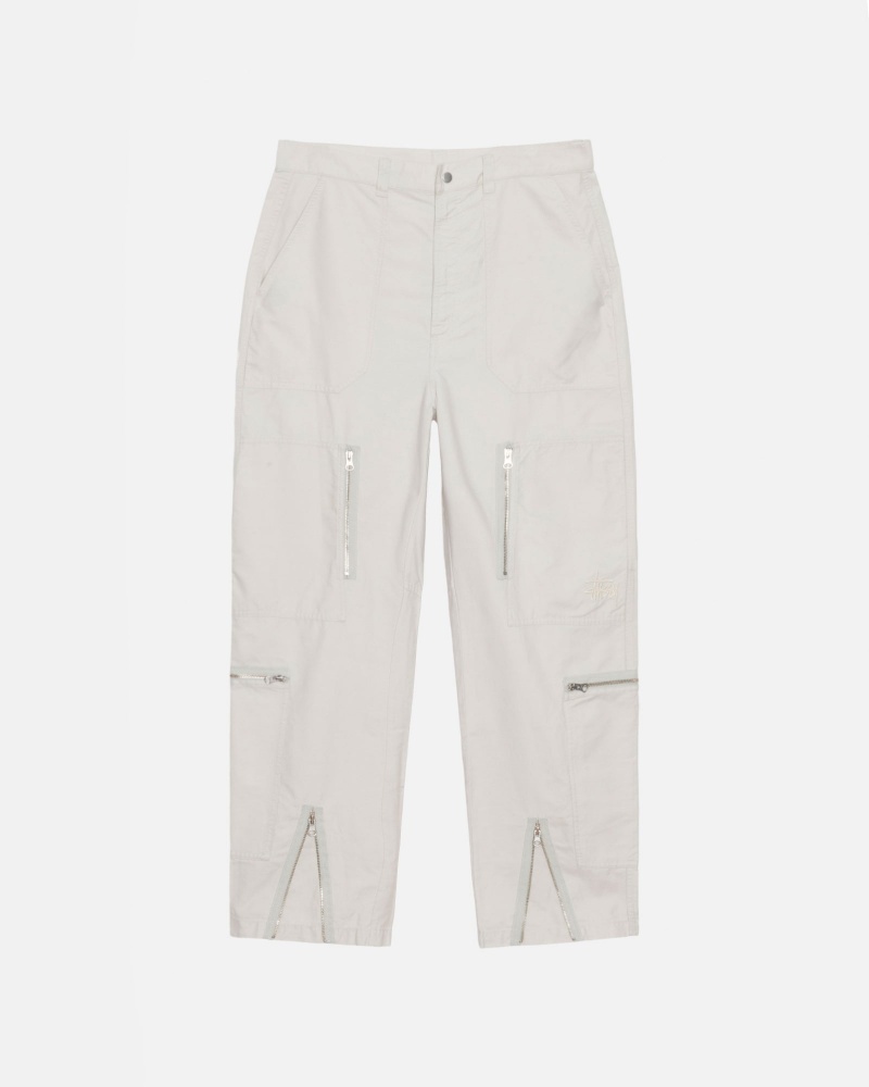 Pantalon Stüssy Nyco Flight Pant Blanche | LX22-G0-QT