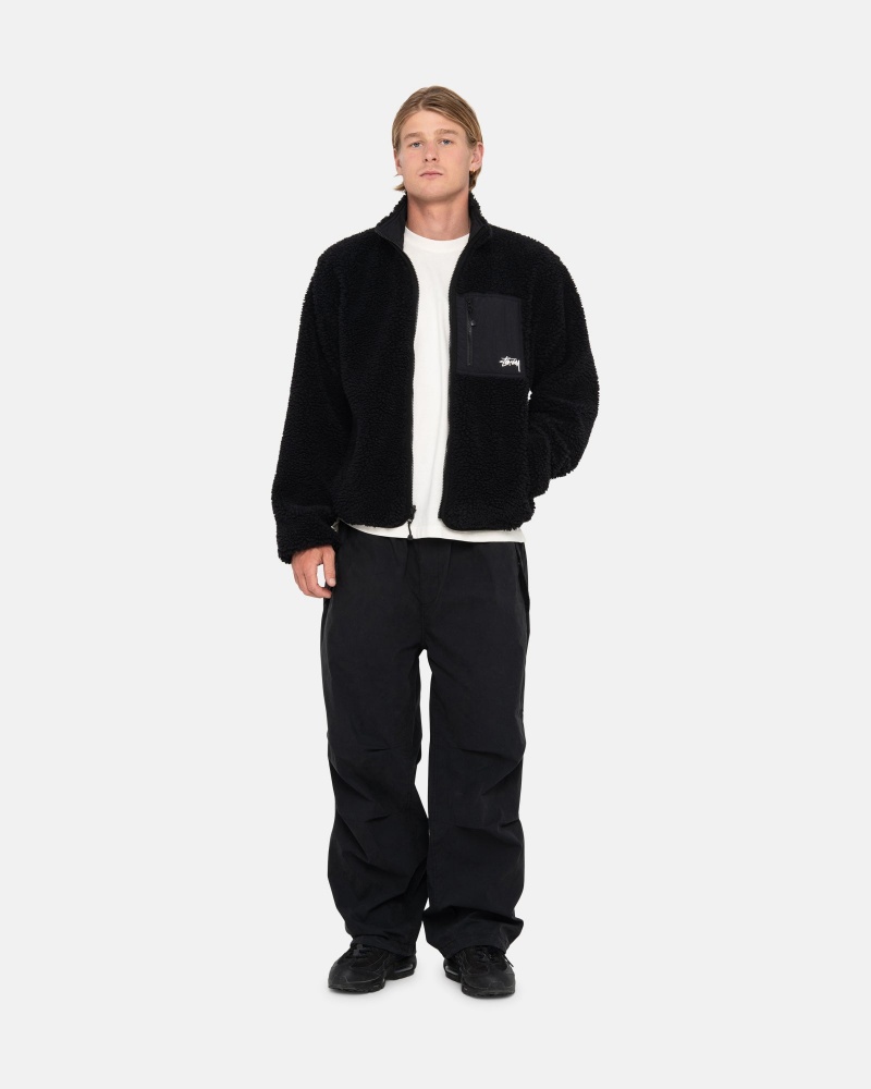 Pantalon Stüssy Nyco Over Trousers Noir | SR96-Q2-XE