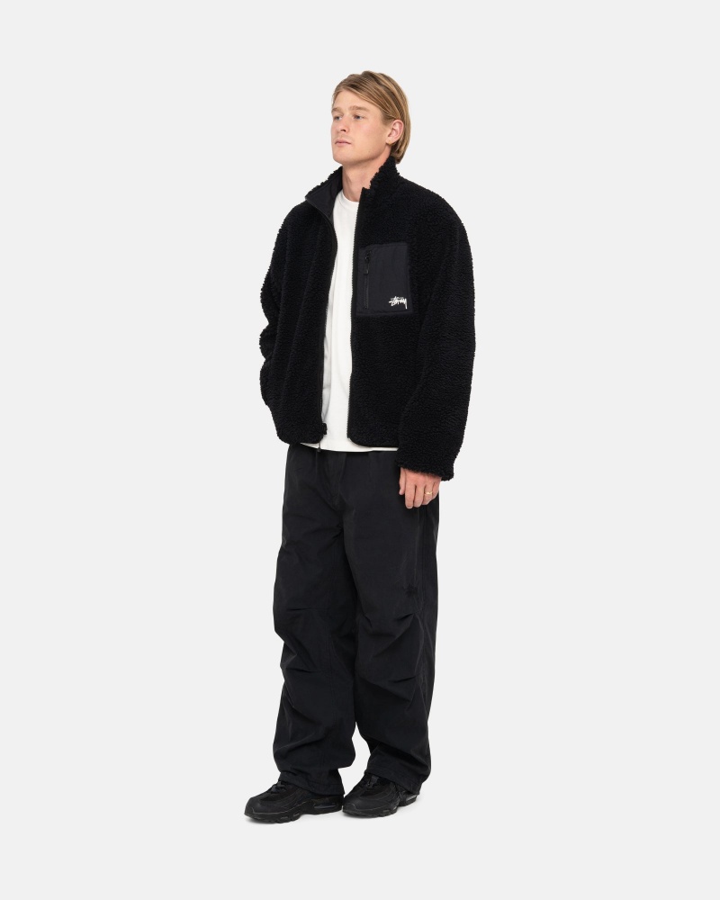 Pantalon Stüssy Nyco Over Trousers Noir | SR96-Q2-XE