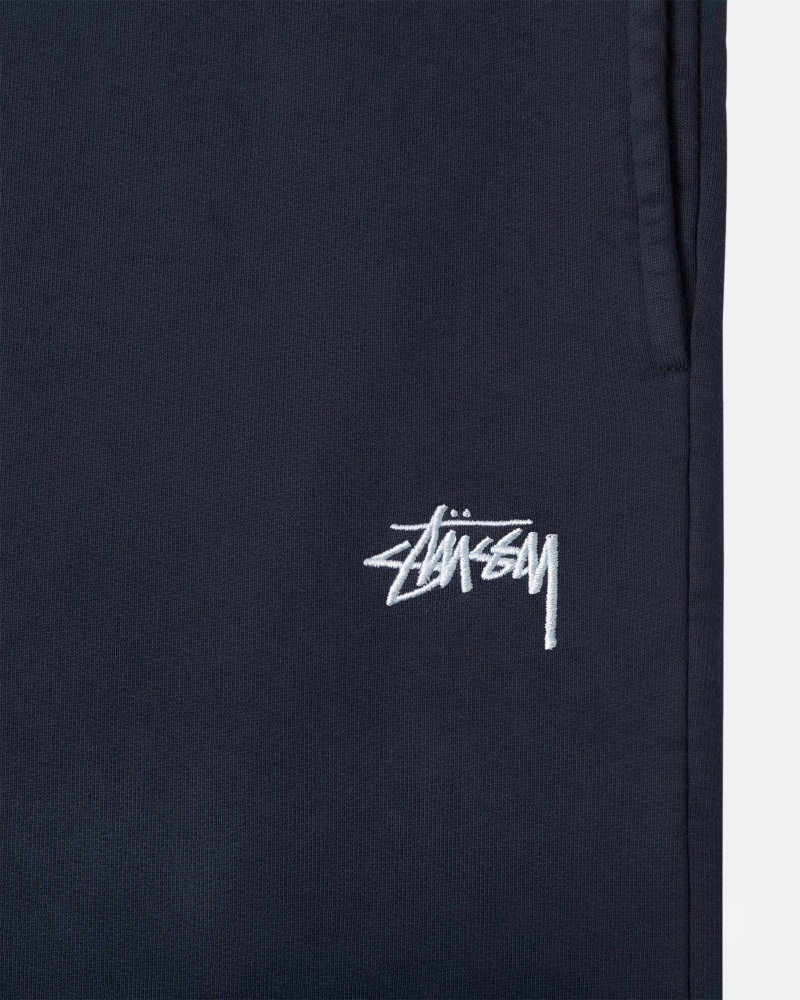 Pantalon Stüssy Stock Logo Sweatpant Bleu Marine | HG95-N1-ZH