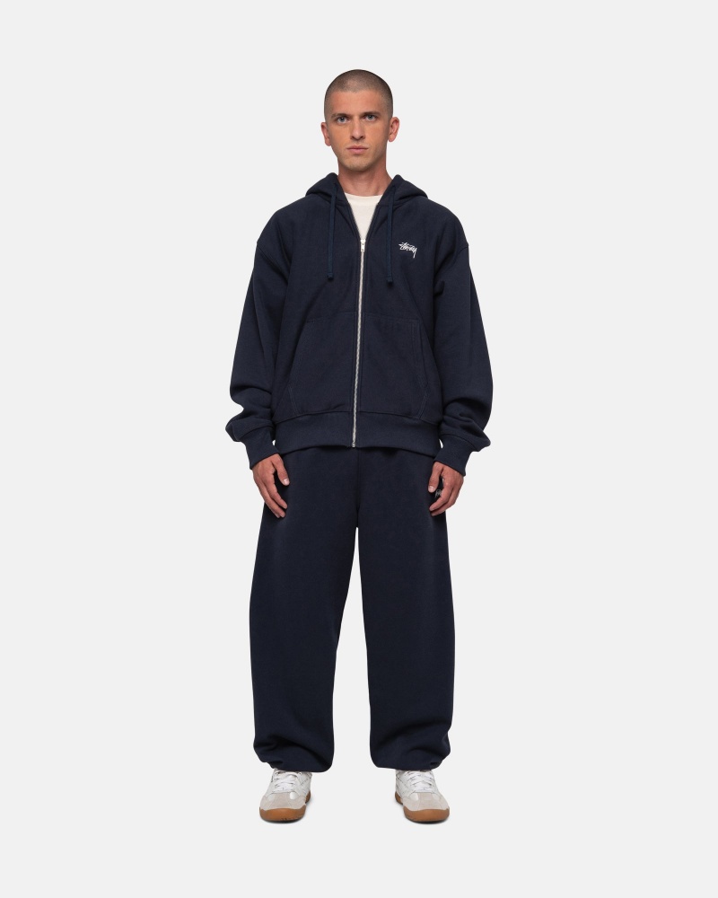 Pantalon Stüssy Stock Logo Sweatpant Bleu Marine | HG95-N1-ZH