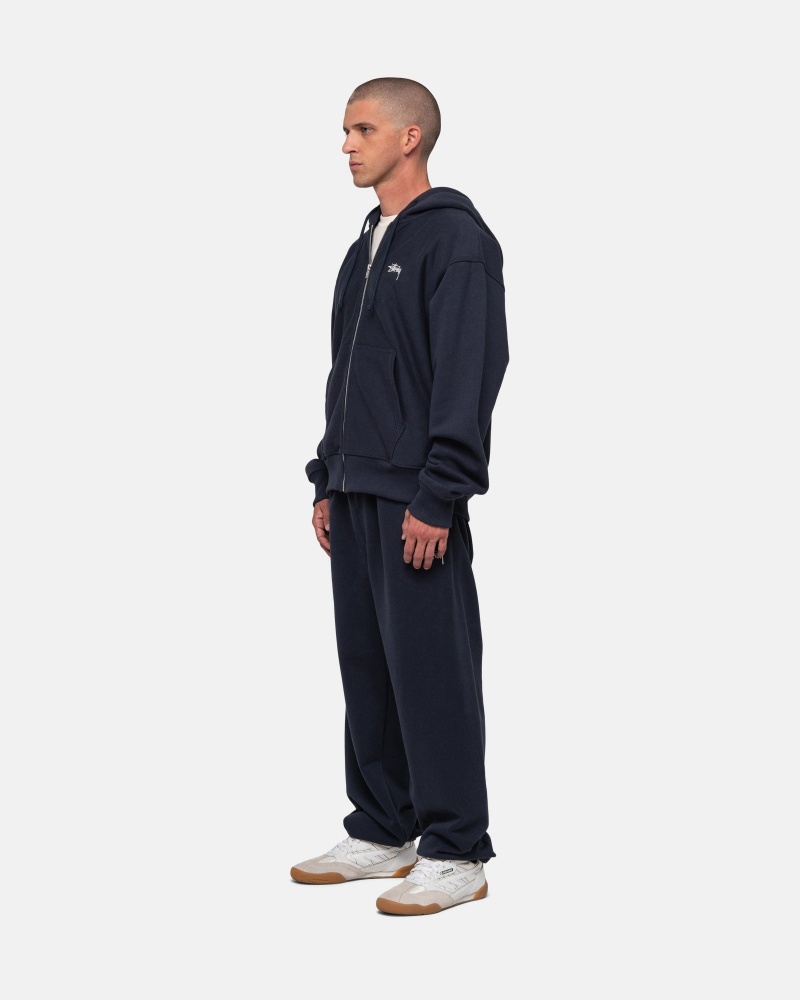 Pantalon Stüssy Stock Logo Sweatpant Bleu Marine | HG95-N1-ZH