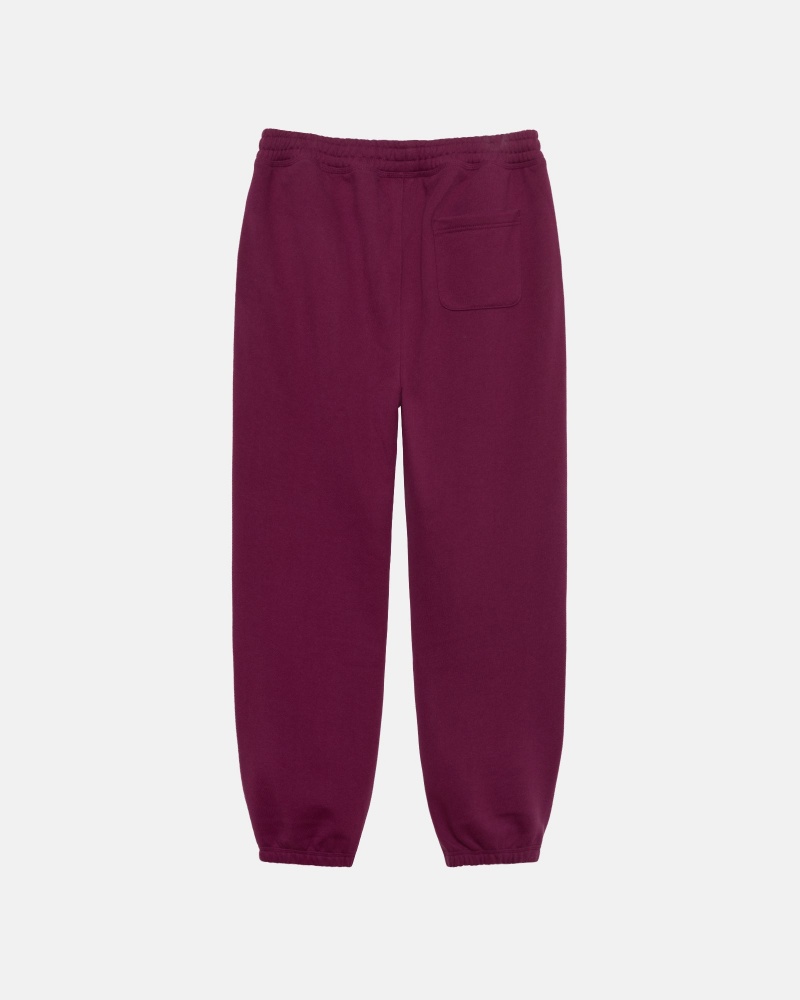 Pantalon Stüssy Stock Logo Sweatpant Bordeaux | FL79-J6-DI