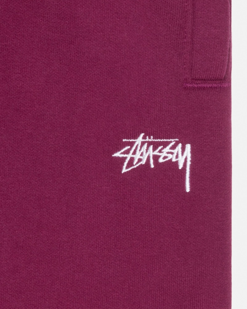 Pantalon Stüssy Stock Logo Sweatpant Bordeaux | FL79-J6-DI