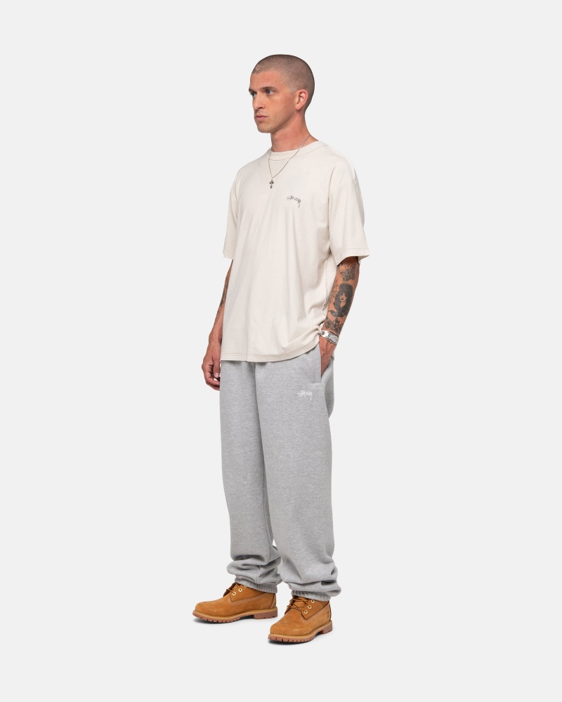 Pantalon Stüssy Stock Logo Sweatpant Grise | FV29-P0-LQ