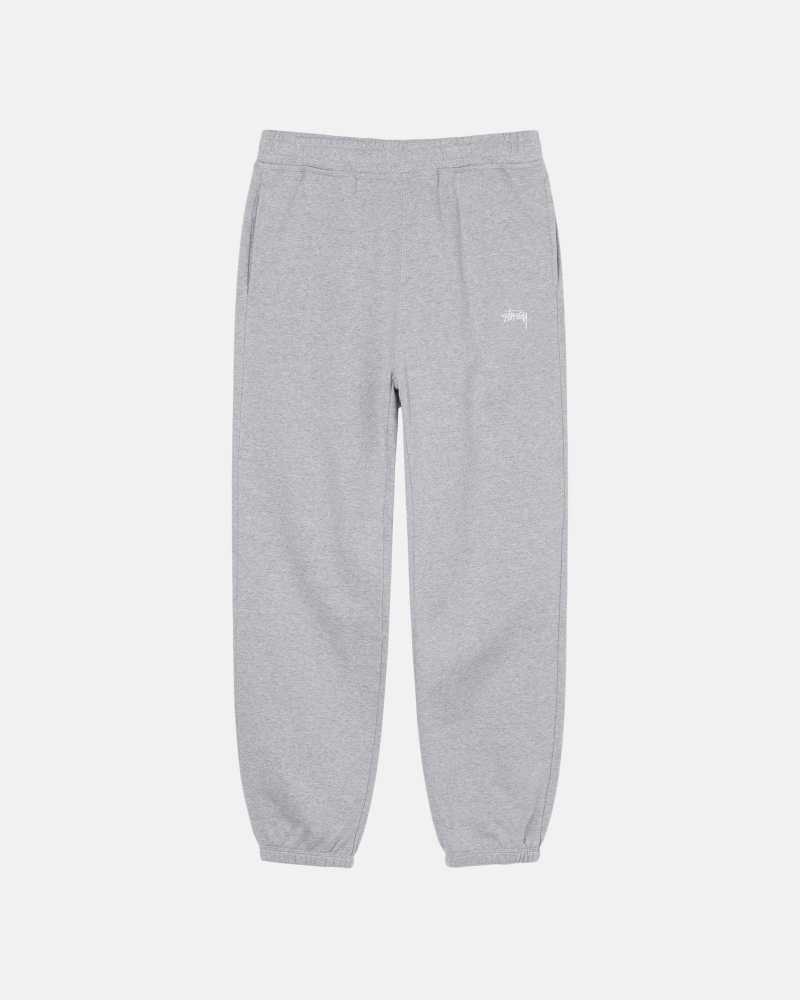 Pantalon Stüssy Stock Logo Sweatpant Grise | FV29-P0-LQ