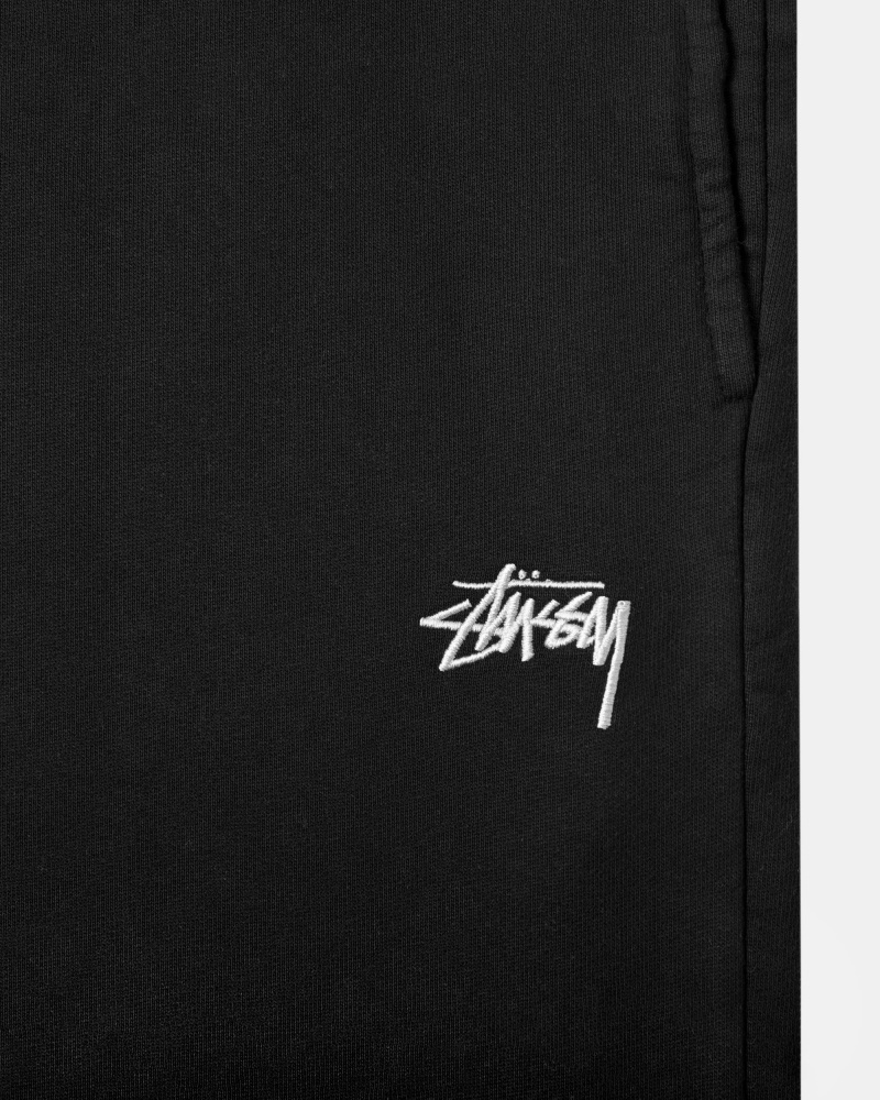 Pantalon Stüssy Stock Logo Sweatpant Noir | WZ54-B9-PM