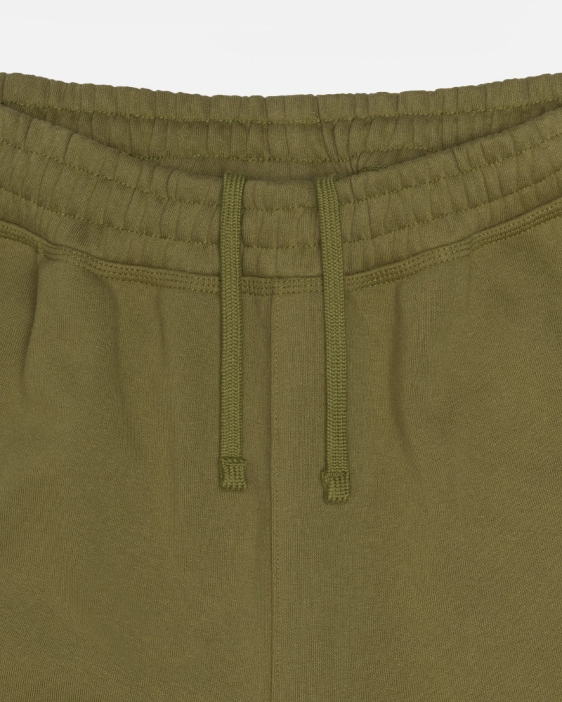 Pantalon Stüssy Stock Logo Sweatpant Vert Olive | JA29-R1-GL