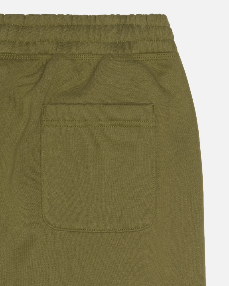 Pantalon Stüssy Stock Logo Sweatpant Vert Olive | JA29-R1-GL