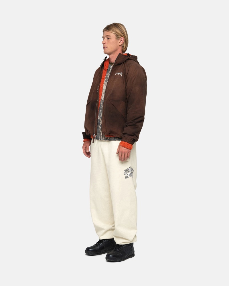 Pantalon Stüssy Sport Sweatpant Ivory | XE65-Y8-HX