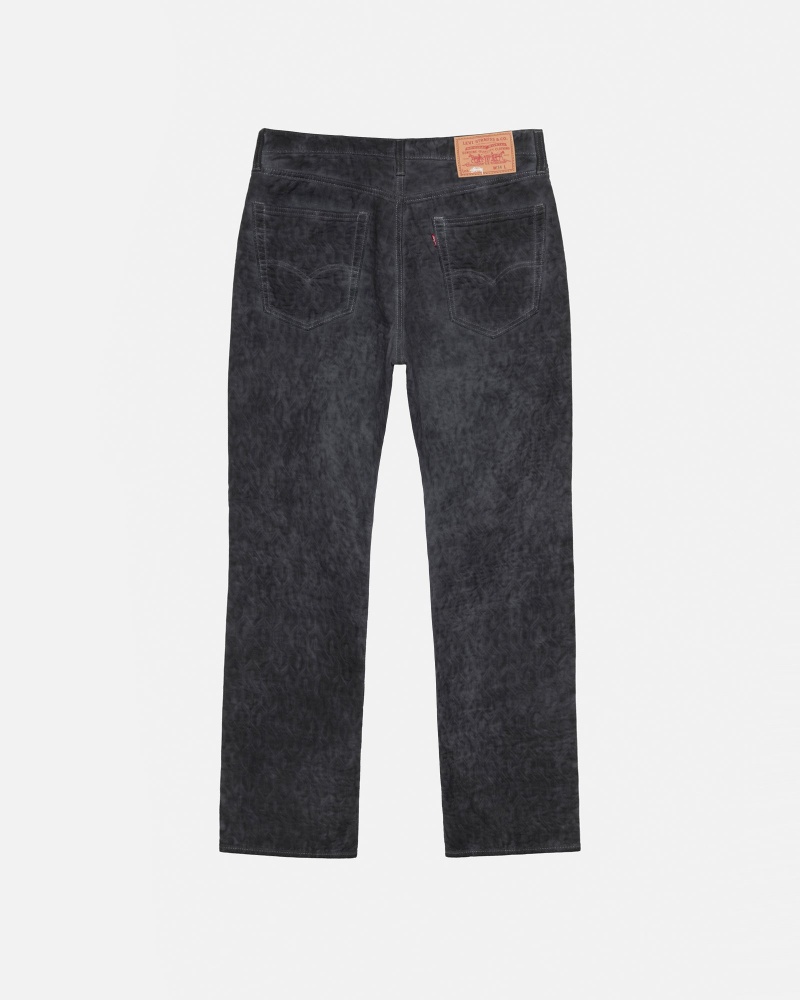 Pantalon Stüssy & Levi's Dyed Jacquard Jean Noir | YU58-U8-NX