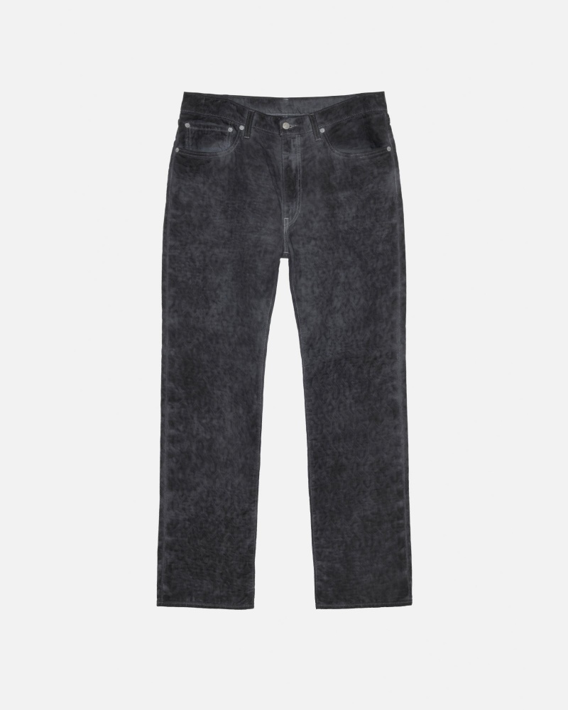 Pantalon Stüssy & Levi\'s Dyed Jacquard Jean Noir | YU58-U8-NX