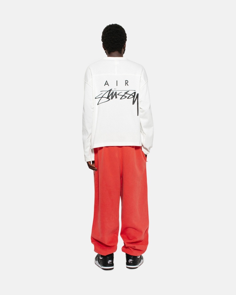 Pantalon Stüssy & Nike Pigment Dyed Fleece Pant Rouge | HU60-Y7-SR