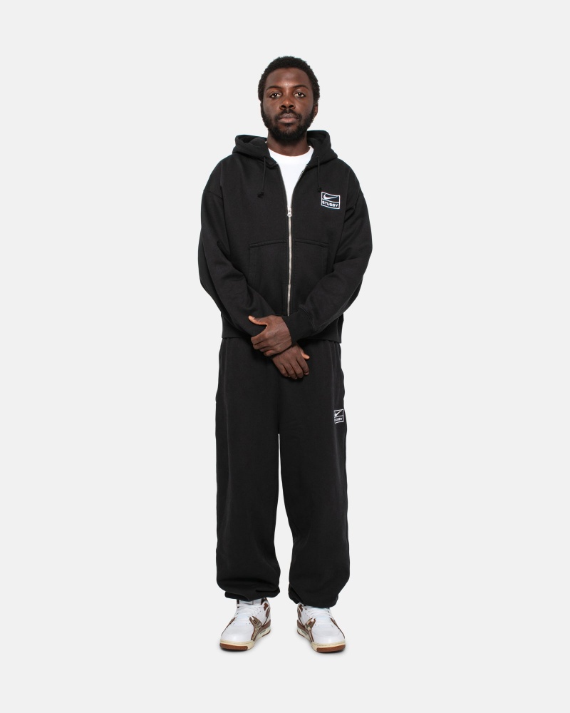 Pantalon Stüssy & Nike Stone Washed Fleece Pant Noir | TU32-Z0-NQ