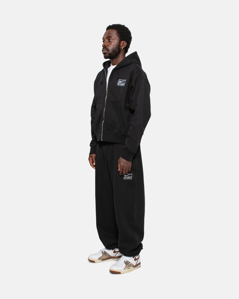 Pantalon Stüssy & Nike Stone Washed Fleece Pant Noir | TU32-Z0-NQ