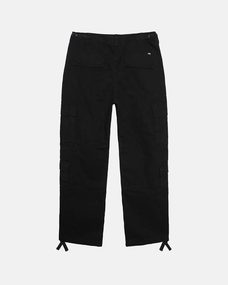 Pantalon Stüssy Surplus Cargo Ripstop Noir | FT96-A3-OY