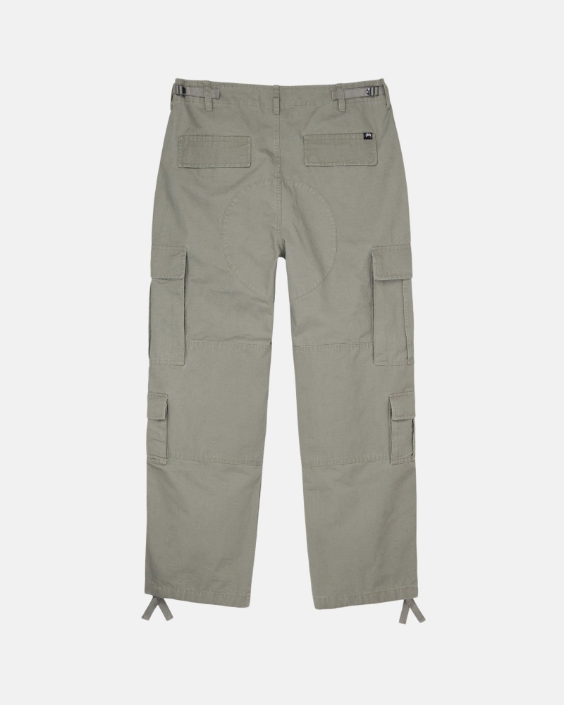 Pantalon Stüssy Surplus Cargo Ripstop Vert Olive | QJ35-E4-MC