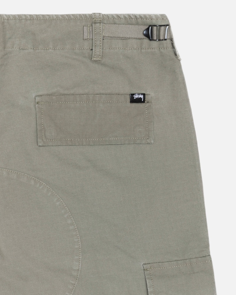 Pantalon Stüssy Surplus Cargo Ripstop Vert Olive | QJ35-E4-MC