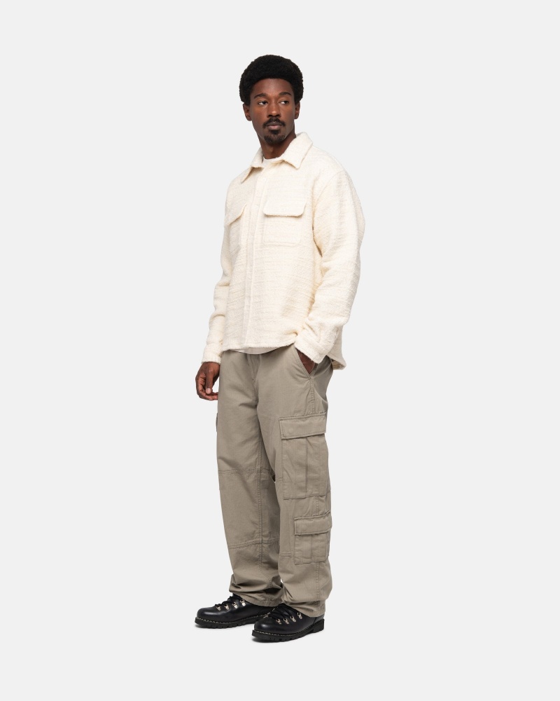 Pantalon Stüssy Surplus Cargo Ripstop Vert Olive | QJ35-E4-MC