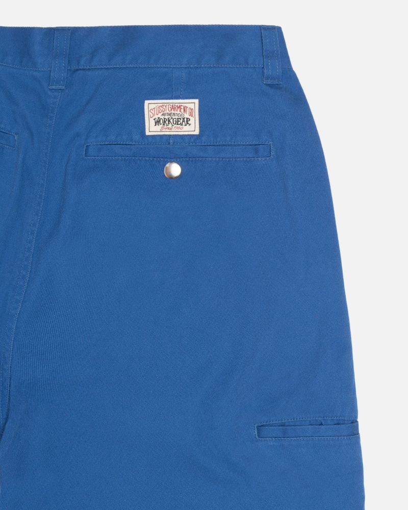 Pantalon Stüssy Workgear Trouser Twill Bleu Royal | MN18-F2-GK