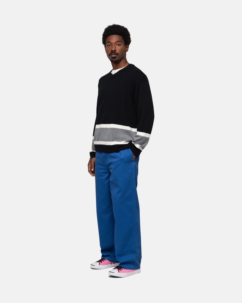 Pantalon Stüssy Workgear Trouser Twill Bleu Royal | MN18-F2-GK