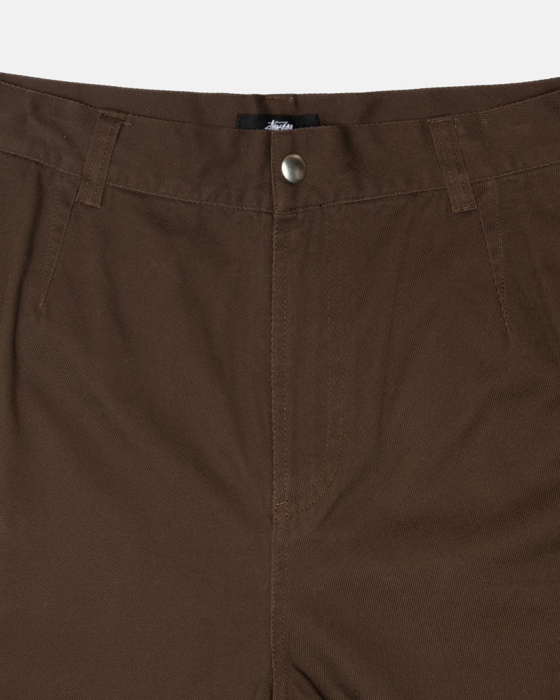 Pantalon Stüssy Workgear Trouser Twill Marron | DX61-U0-AG