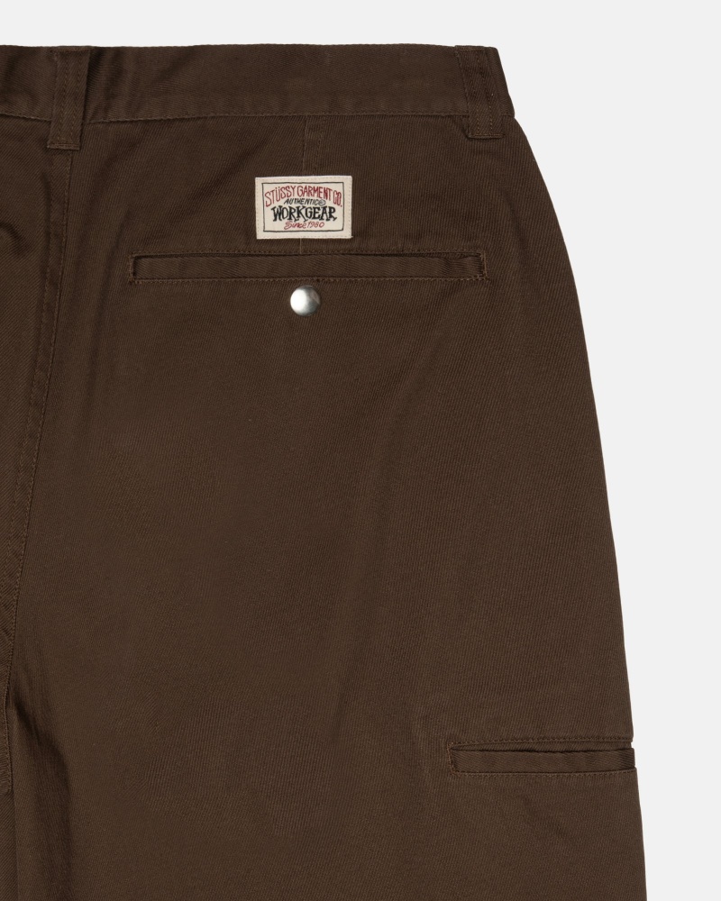 Pantalon Stüssy Workgear Trouser Twill Marron | DX61-U0-AG