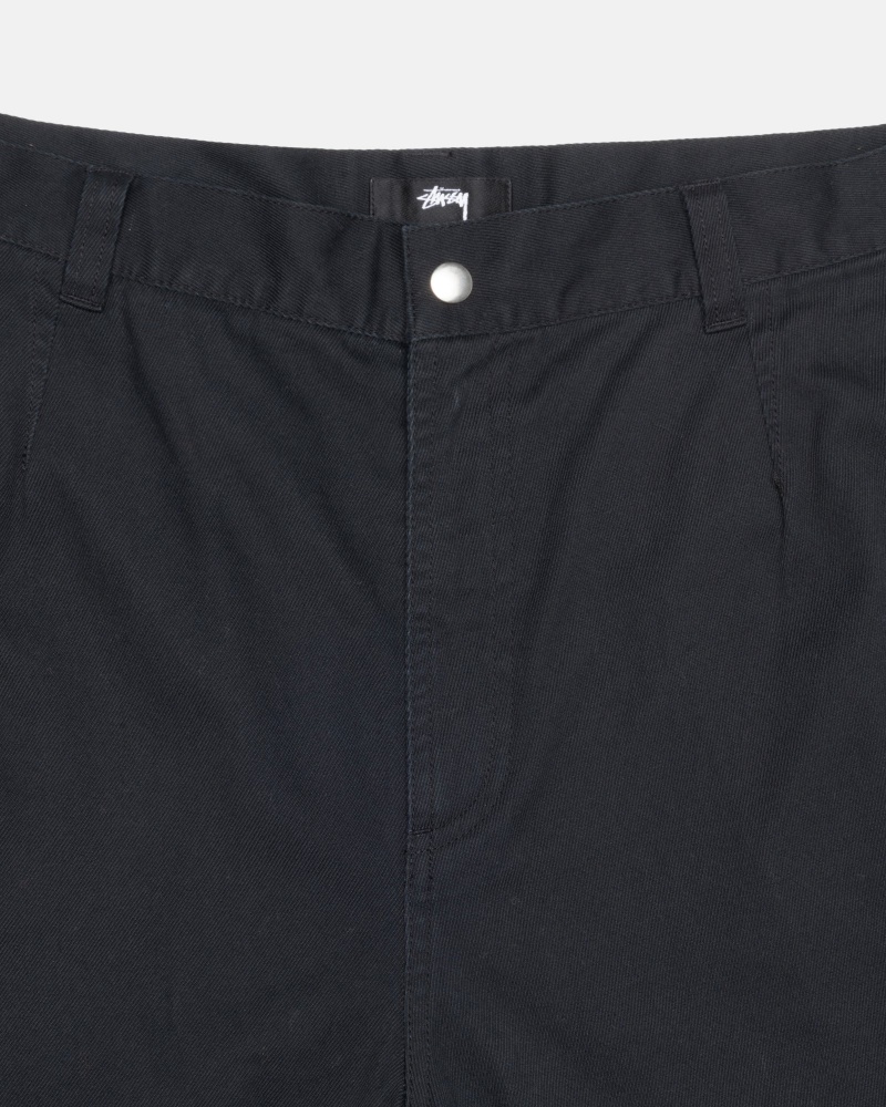 Pantalon Stüssy Workgear Trouser Twill Noir | ZV60-D8-JE