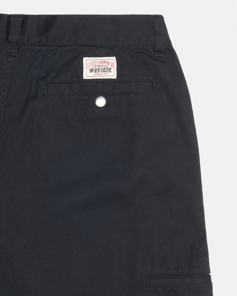 Pantalon Stüssy Workgear Trouser Twill Noir | ZV60-D8-JE