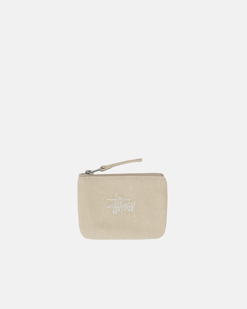 Portefeuille Stüssy Tela Coin Pouch Natural | AS76-U0-KE